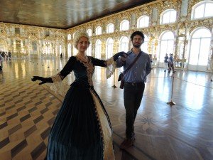 With Catherine at Catherine's Palace