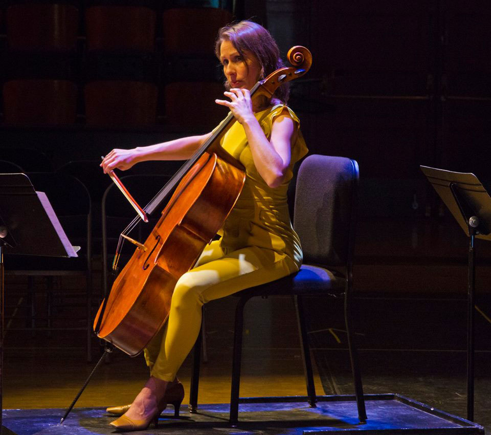 Photo of Cellist Kathleen Balfe Performing